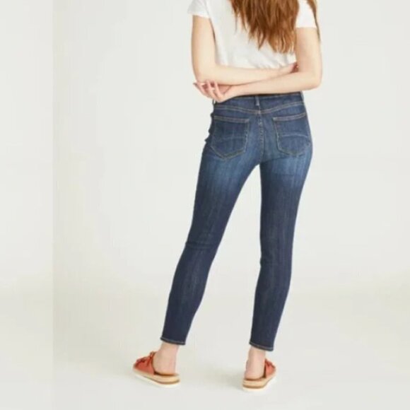 FP FREE PEOPLE Driftwood Jackie High Rise Skinny Jeans in Dark Wash 26X28 - Picture 5 of 12